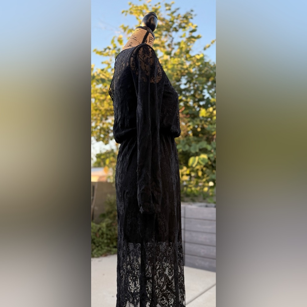 H&M Black Lace Long Sleeve Dress - Picture 5 of 6